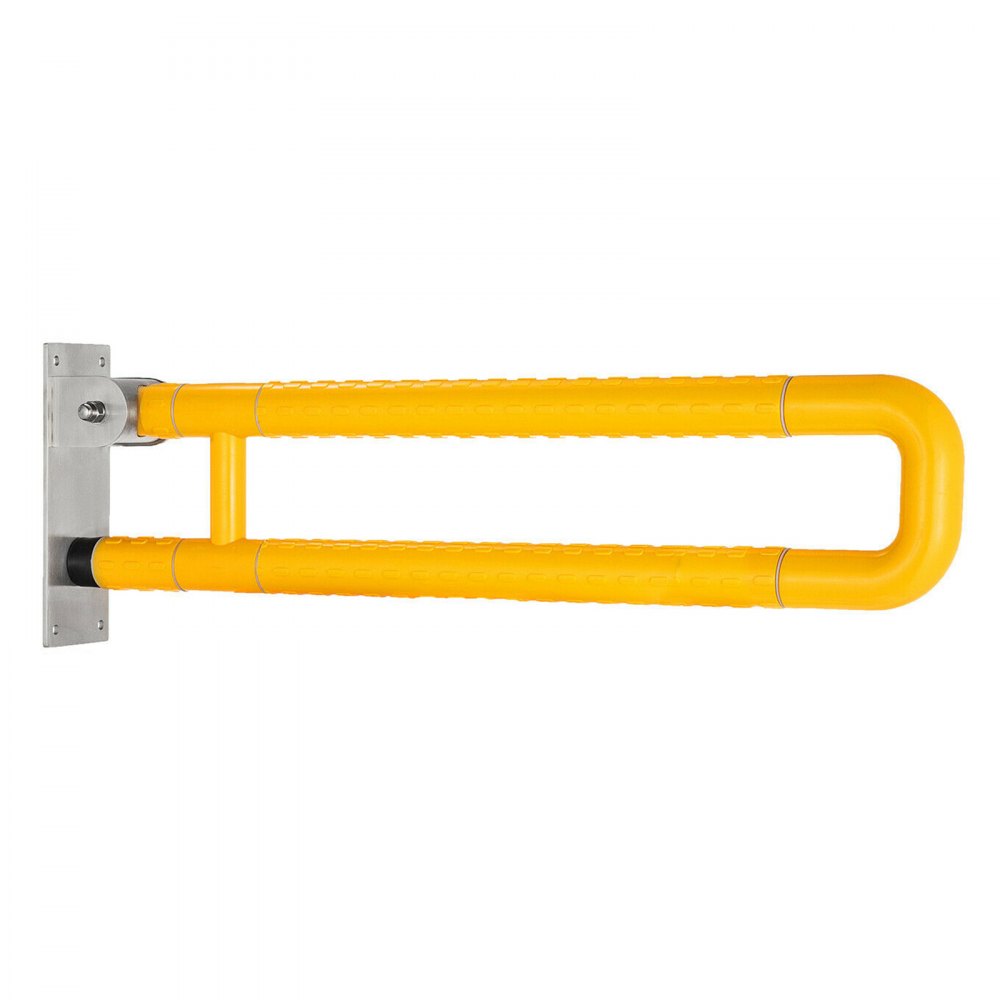 Maniglione Barra Ribaltabile Per Disabili Giallo Impugnature Piegato 100kg/220lb