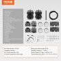 VEVOR Kit di Sospensione Airbag, Kit di Sospensioni Pneumatiche Compatibilecon Dodge Ram 1500 2011-2018, Dodge Ram 1500 Classic 2019-2021, Carico 2267,96 kg, da 5 a 100 PSI Sospensioni Pneumatiche