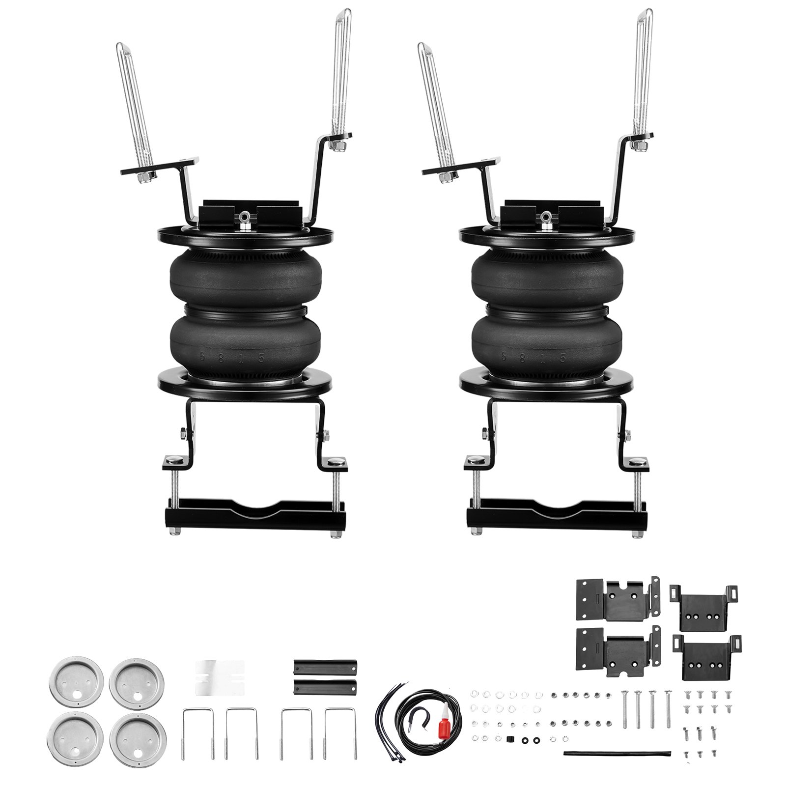 VEVOR Airbag Suspension Kit, Air Spring Suspension Kit Compatible with 2011-2019 Chevrolet Silverado 2500/3500HD and GMC Sierra 2500/3500HD 4WD RWD, 5000 lbs load, 5 to 100 PSI