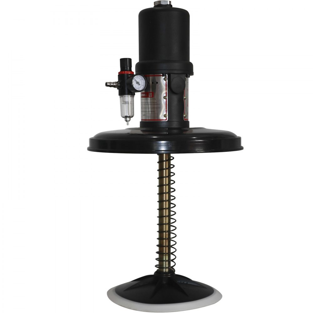VEVOR Ingrassatore a Barile, 40L Pompa per Grasso per Pressione dell'Aria, Volume 1,3L/min Ingrassatore Pneumatico, 48-52 MPa Ingrassatore ad Aria Compressa, Testa della Pistola di 360°, Colore Blu