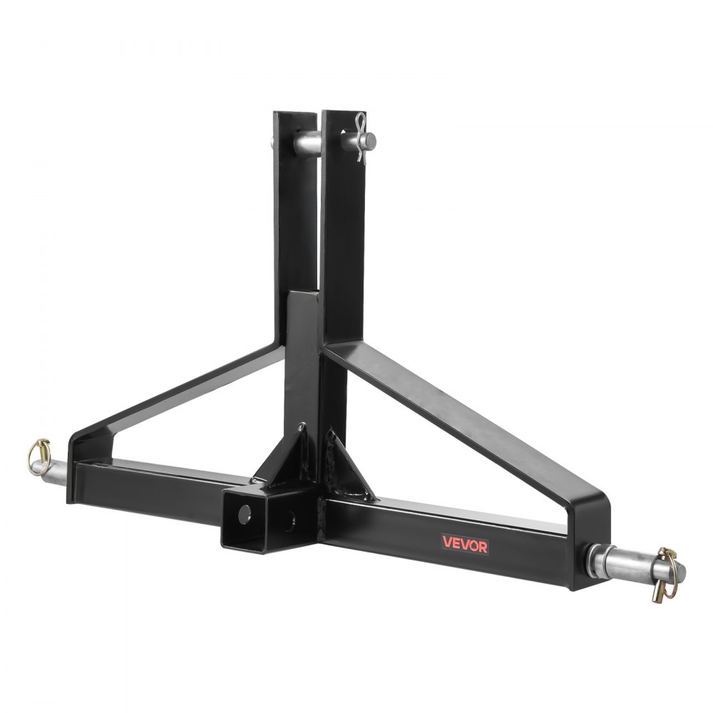VEVOR 3-point hitch 660x165x450mm, three-point linkage for tractors in the 1360kg capacity category, hitch adapter, compatible with Kubota, Mahindra, Ford, Yanmar, John Deere