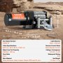 VEVOR Electric Winch, 3000 lb Pulling Capacity, 12V DC for ATV/UTV, with Φ3/16 in x 39 ft Steel Cable, Roller Rope Guide, Cable Remote Control, IP55 Water Resistance, Ideal for UTV ATV Off-Road Recovery