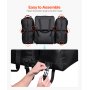 VEVOR Borsa Portaoggetti Posteriore ATV in Tessuto Oxford 600D da 74 L Nero