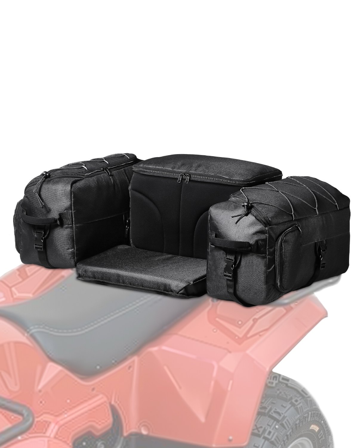 VEVOR Borsa Portaoggetti Posteriore per ATV 74 L Borsa Portaoggetti in Tessuto Oxford 600D 880 x 580 x 280 mm per Maggior Parte degli ATV con Portapacchi Posteriore, per Veicoli UTV, Can-Am