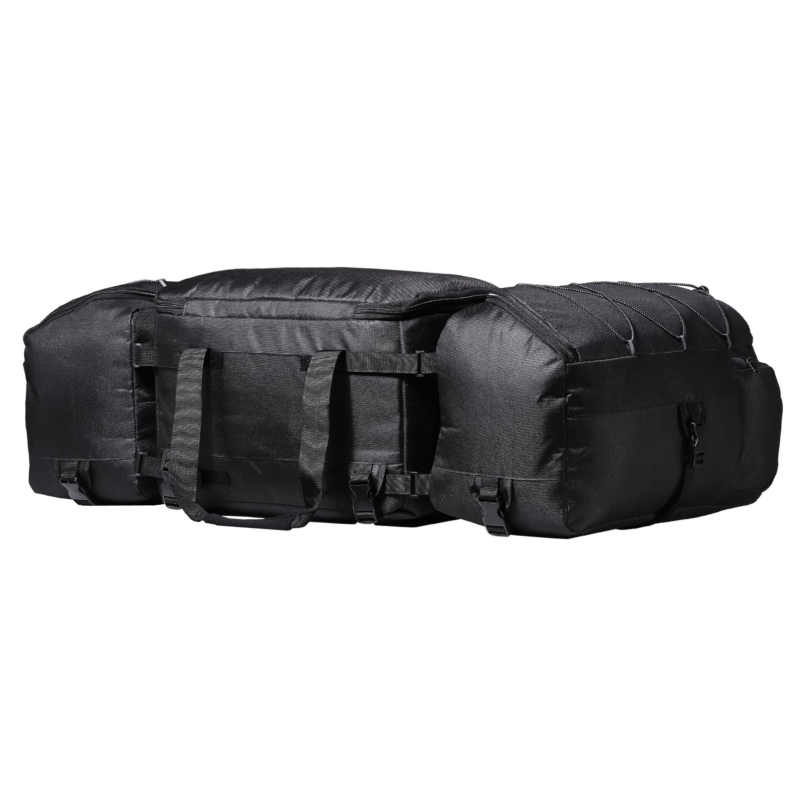 VEVOR ATV Rear Storage Bag, Rear Cargo Bag (74 L) with Insulated Cooler Bag, Rear Seat Equipment Bag, Fits Most ATVs and UTVs with Luggage Rack, Black