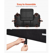 VEVOR Borsa Portaoggetti Posteriore per ATV, Borsa Portaoggetti Posteriore per ATV Capienza 60 Litri con Schienale Copertura in Tessuto Oxford 600D, Box Portapacchi per UTV, Veicoli Can-Am