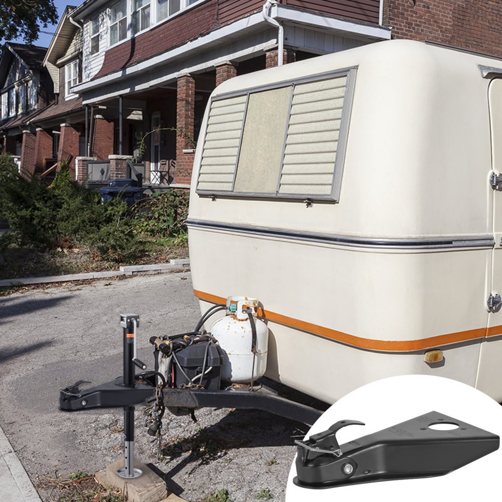 VEVOR Attacco per Rimorchio Telaio a Forma A, Kit Staffa Attacco per Rimorchio Angolo Manica Interna 50°, Diametro 59mm, Capacità 3629kg, Attacco per Montaggio Ghisa Traino di Camper, Camioncino, SUV