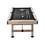 VEVOR Tavolo da biliardo 2,13 m, tavolo da biliardo con gambe regolabili, set tavolo da biliardo comprensivo di palline, stecche, gesso e spazzola, tavolo gioco biliardo per sale giochi