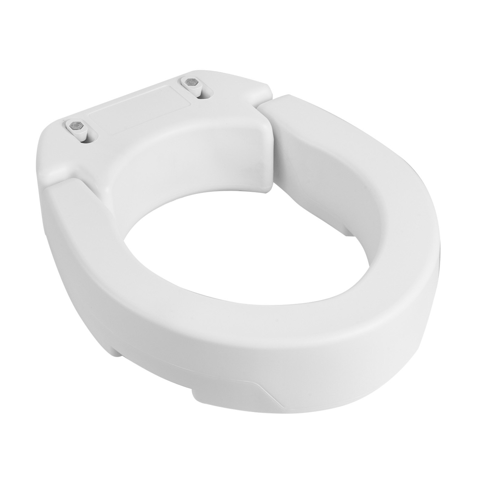 VEVOR Sedile WC Rialzato da Bagno con Capacità di Carico di 136 kg e Altezza di Sollevamento di 88,9 mm, Sedile WC Rialzato Universale in HDPE con Apertura Allargata per Anziani Disabili