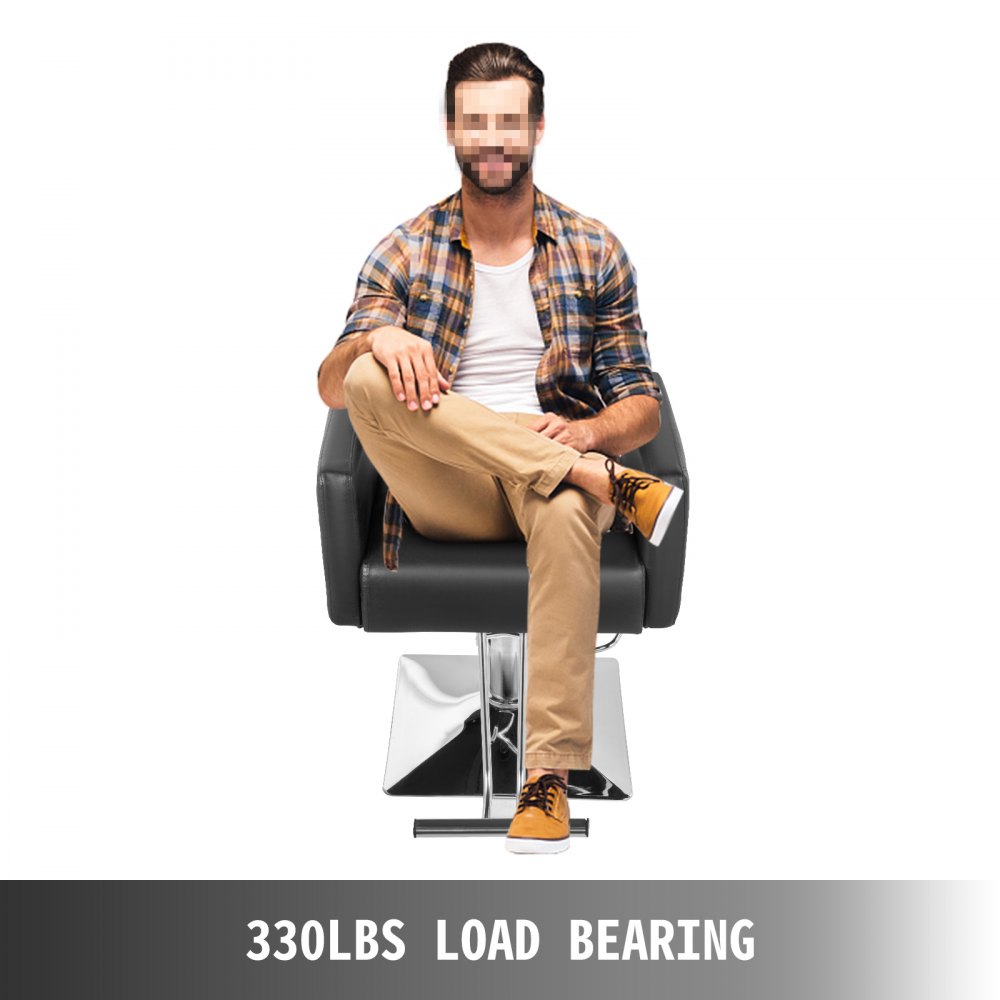 Poltrona Sedia Da Barbiere Idraulico Parrucchiere Pu Pelle Baber Chair