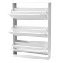 VEVOR Shoe Cabinet with 3 Flip Drawers, Modern Shoes Storage Cabinet with Anti-Tipping Device, Freestanding Shoe Rack Organizer, Ideal for Entryway, Hallway, Bedroom, Living Room, Closet, White