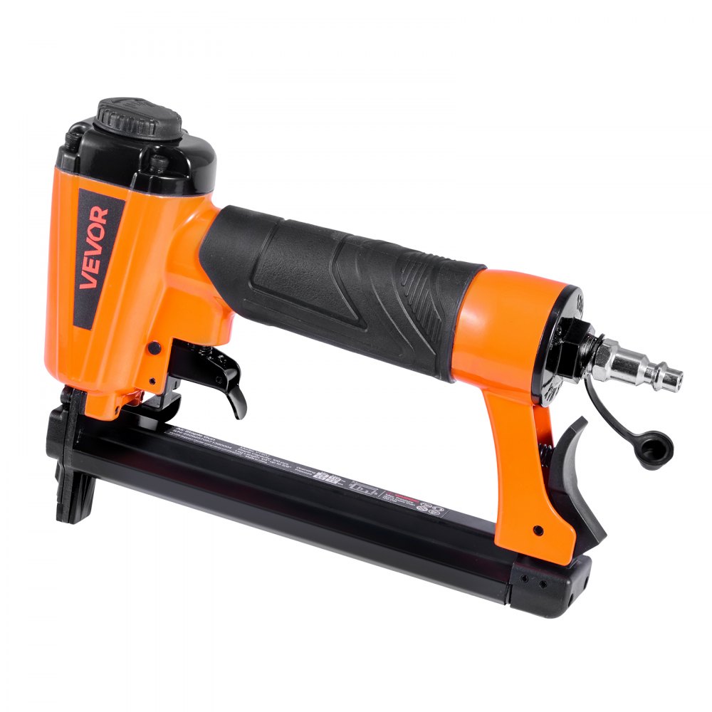 VEVOR Troncatrice Sparachiodi Pneumatica, per Tappezzeria Calibro 21 T50 per Punti Metallici da 10,8 mm della Serie 80, Graffettatrice Pneumatica da 70-110 PSI per Lavorazione del Legno, Tappezzeria