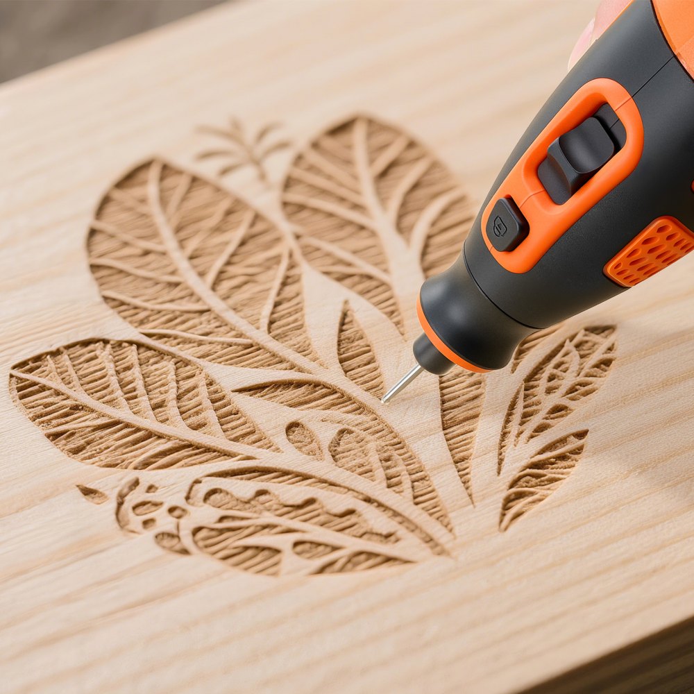 VEVOR Kit di Utensili Rotanti Senza Fili da 119 Pezzi, Mini Utensile Rotante Portatile DC12V, 28 Velocità 5000-32000 giri/min. Strumenti Fai da Te Multiuso per Incisione, Levigatura, Lucidatura