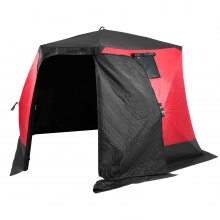 VEVOR Tenda Portatile Per Pesca sul Ghiaccio 3,3 x 3,3 x 2 m per 6-8 Persone