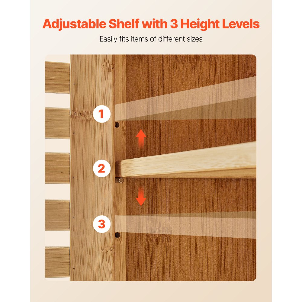 VEVOR Armadietto da Bagno Pensile per Medicinali con 2 Ante Ripiani Regolabili in Altezza, Armadietto Portaoggetti Montaggio a Parete, Mobiletto Sospeso per Cucina, Bagno, Lavanderia