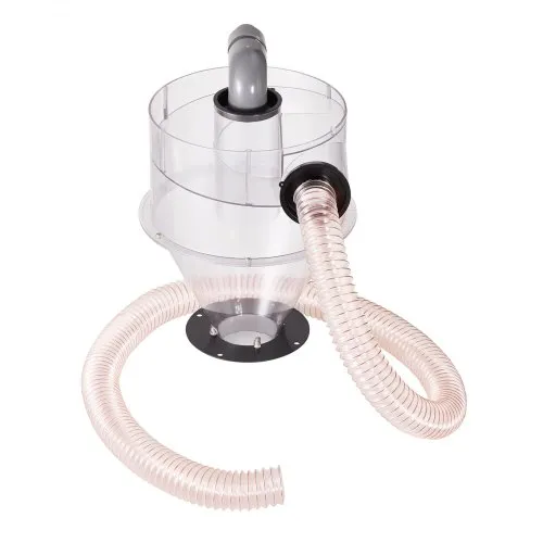 VEVOR Aspiratore Polvere A Cono Vortice Da 1550 CFM – 3 CV, Due Sacchi Da 159L, Filtro 2,5 Micron, Per Legno E Laboratorio