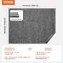 VEVOR Carpet Tiles, 275x366cm, Protective Padding, 12mm Thick, Double-Sided Felt, Flooring, Premium Comfort Carpet Underlay, Carpet Cushion, Safe for All Floors