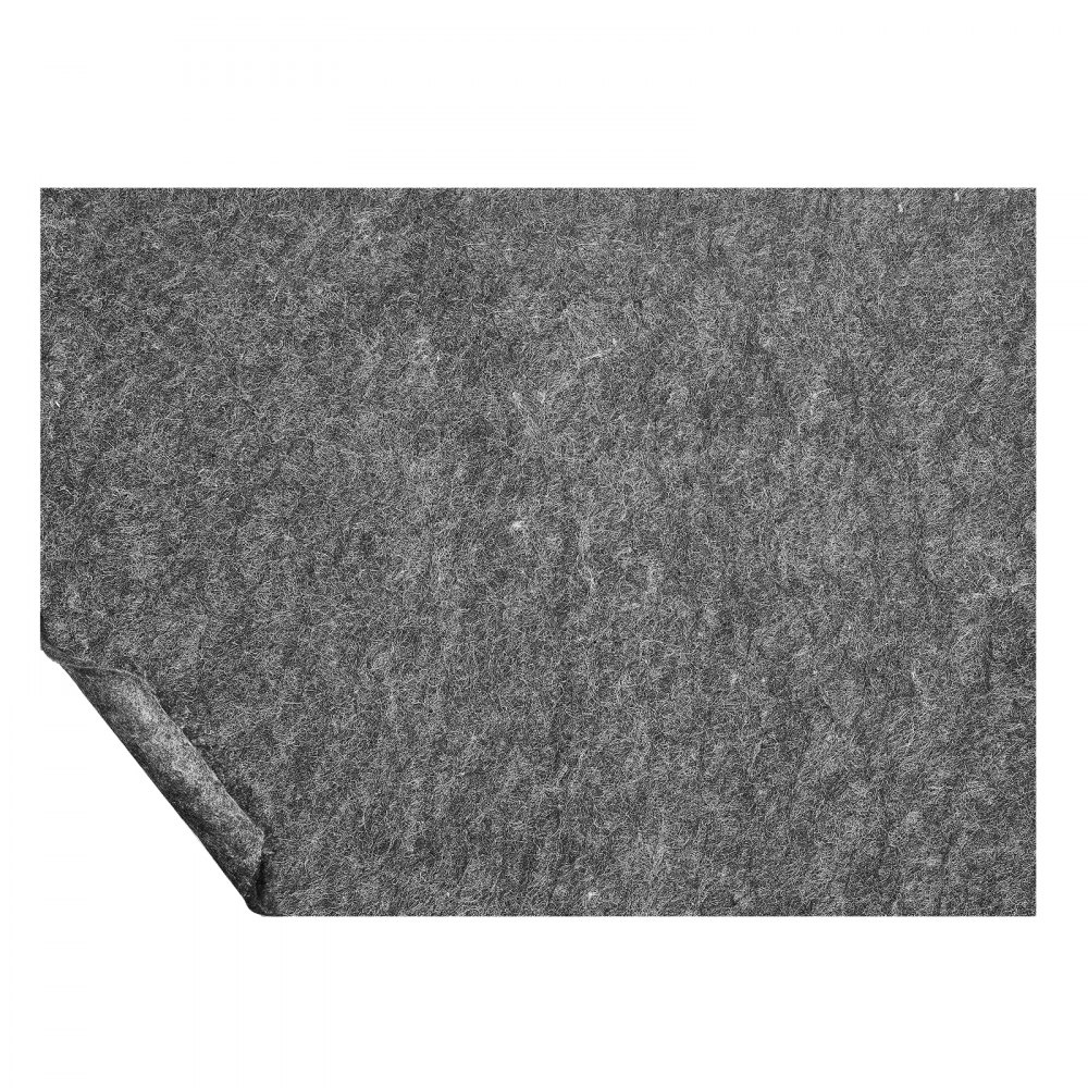 VEVOR Tappetino Protettivo per Tappeti 2440 x 3060 mm, Grigio, Spessore 12 mm Feltro a Doppia Superficie, Ambito Area 7-8 ㎡ Comfort Premium Sotto i Piedi Imbottitura per Pavimenti