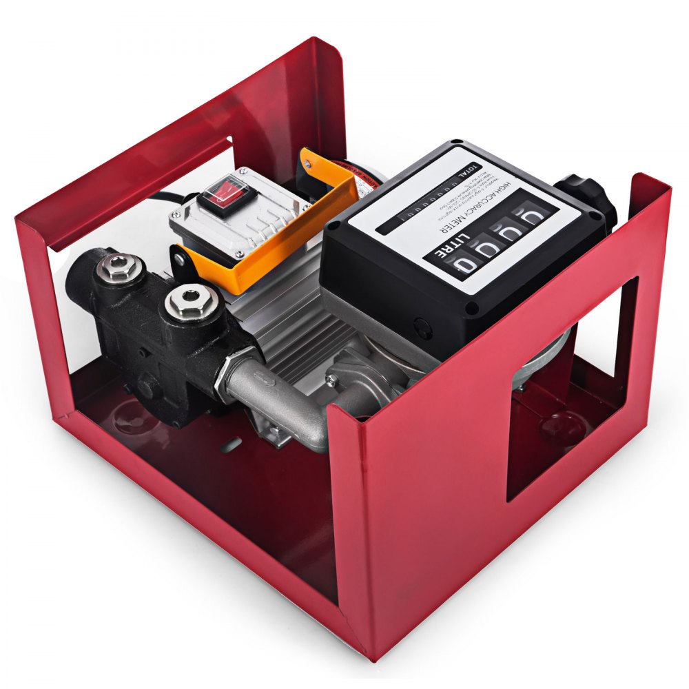 60l/min Pompa Travaso Gasolio + Contalitri + Pistola Elettropompa Diesel 550w