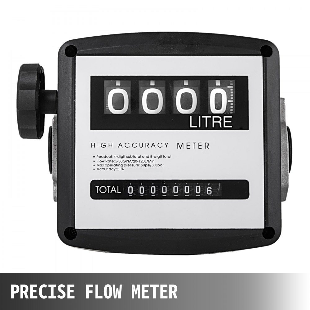 60l/min Pompa Travaso Gasolio + Contalitri + Pistola Elettropompa Diesel 550w