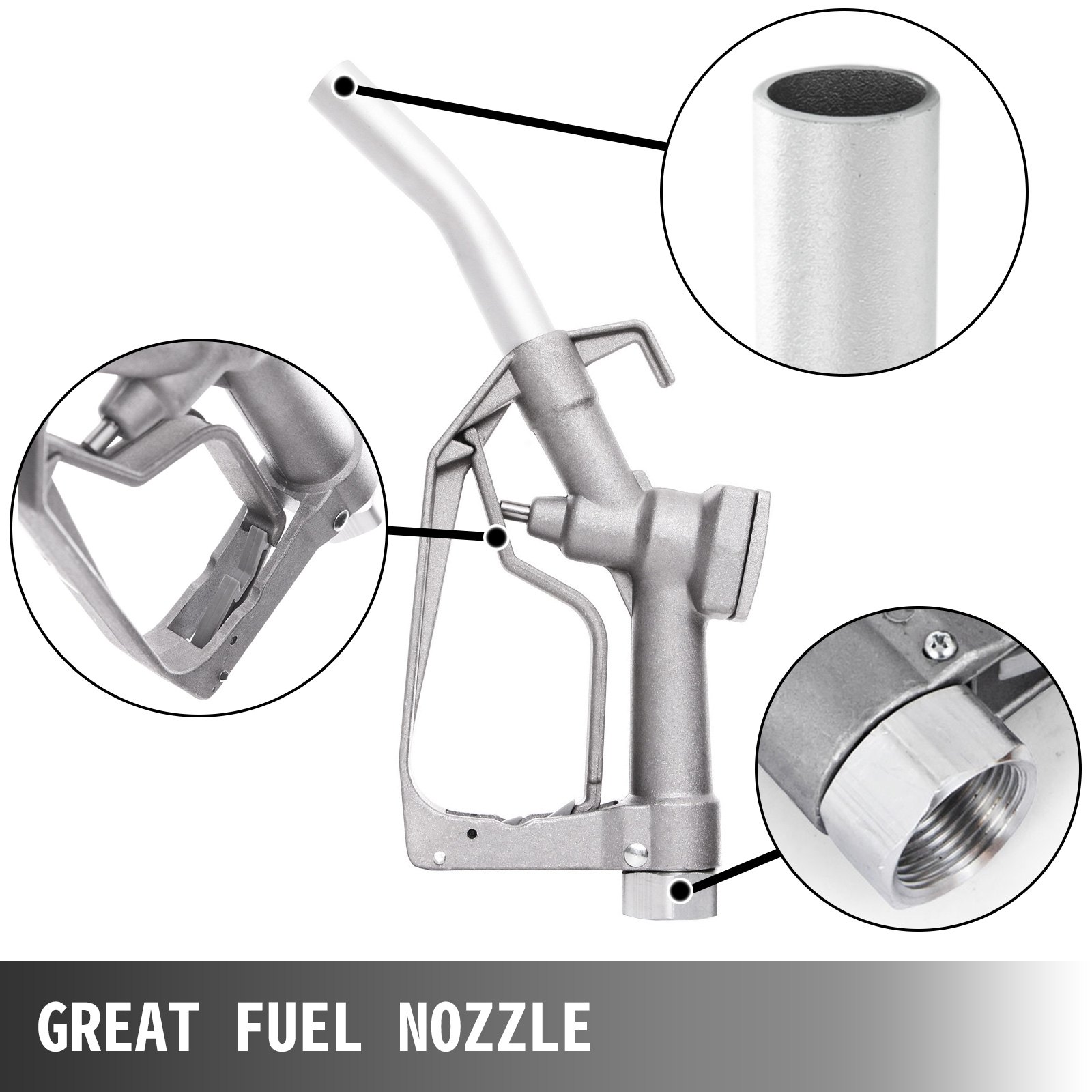 60l/min Pompa Travaso Gasolio + Contalitri + Pistola Elettropompa Diesel 550w