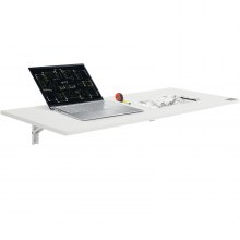 VEVOR Tavolo Pieghevole a Parete Galleggiante Scrivania Ufficio 110x46 cm Bianco