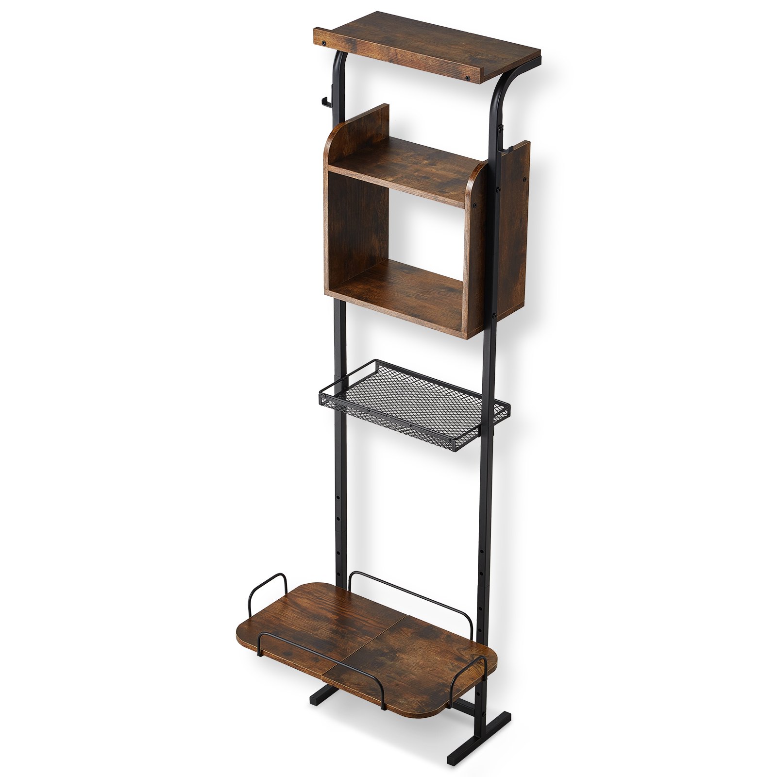 VEVOR feeding station 500 x 198 x 1450 mm, elevated dog bowls, raised stand for dog bowls, feeding bowl, dog bowl stand, height-adjustable bowl holder, dog bar for large, medium & small dogs