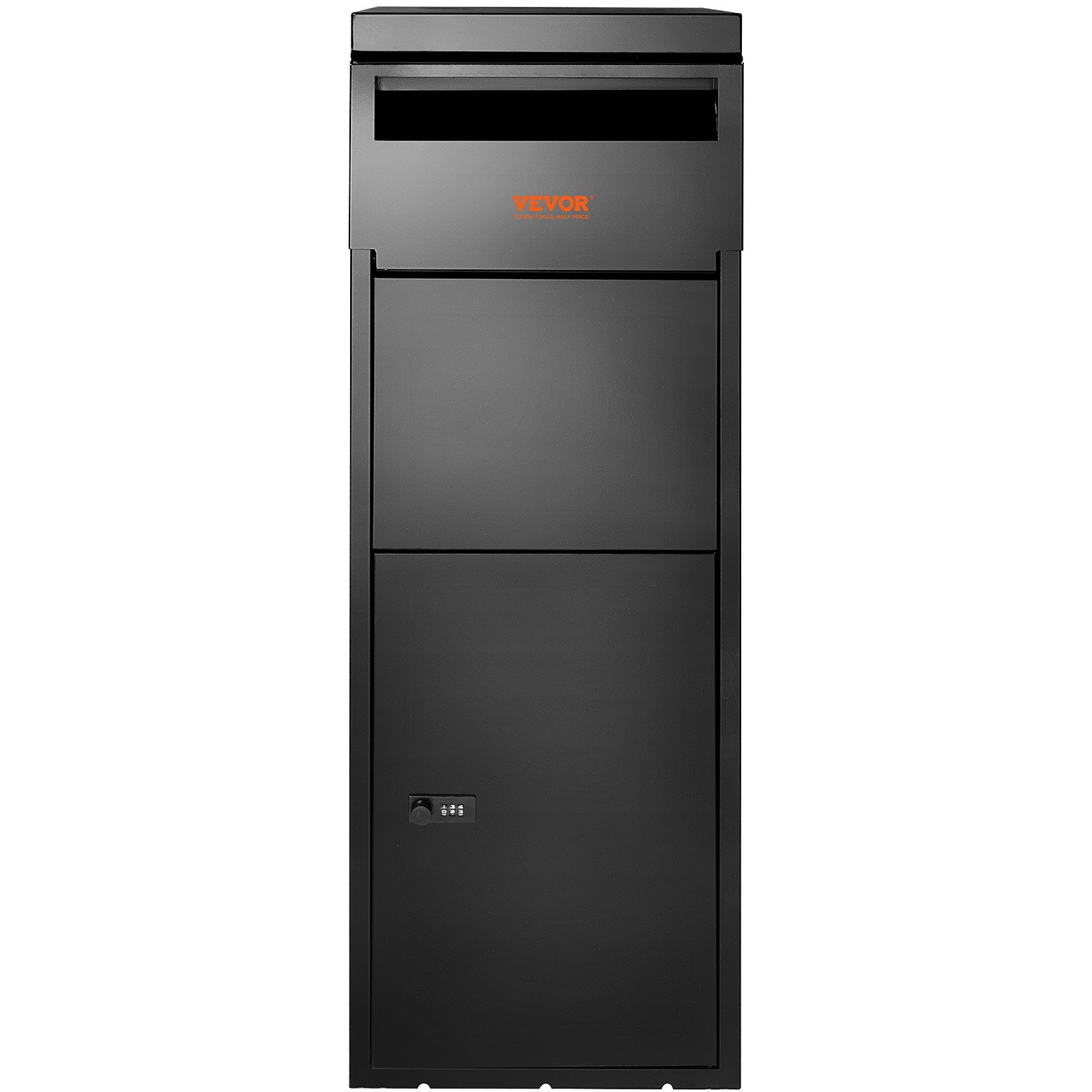 VEVOR Cassetta Postale per Pacco a Pavimento 35,5x29,5x105,5 cm in Acciaio Zincato con Serratura a Codici Capacità Carico 50kg, Cassetta a Terra per Pacchi Dimensioni max. per Pacco da 18x26,5x40 cm