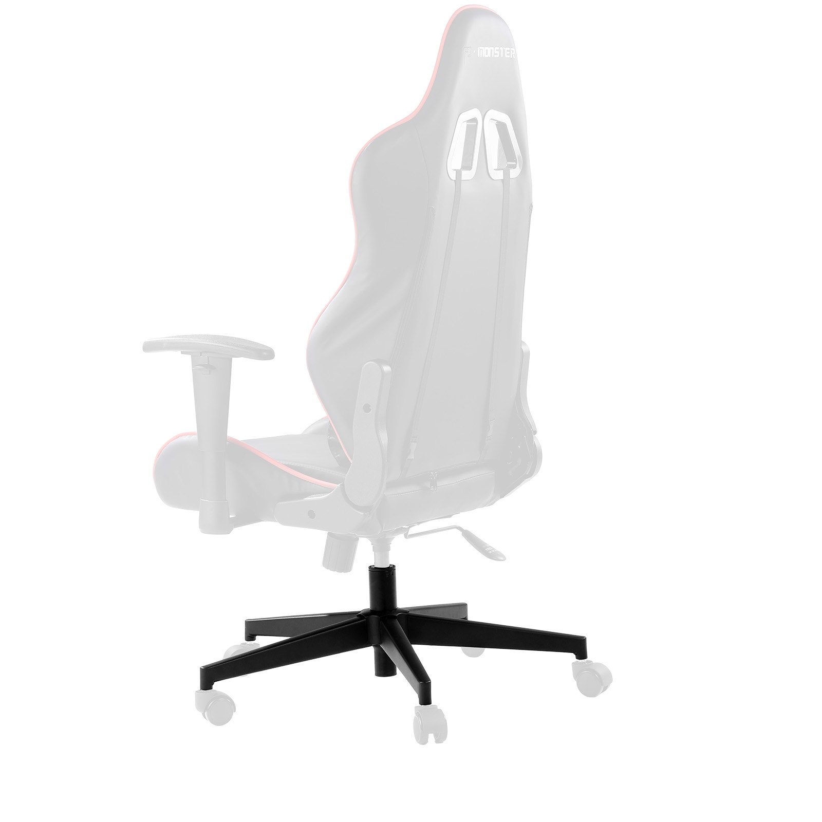 VEVOR Base Sostitutiva per Sedia da Ufficio, 710 mm, Base Universale per Sedia da Scrivania per Computer, Capacità Carico Statico 1134kg, con Gambe in Metallo Rinforzate, Base da Sostituire Sedia