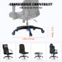 VEVOR Base Sostitutiva per Sedia da Ufficio, 710 mm, Base Universale per Sedia da Scrivania per Computer, Capacità Carico Statico 1134 kg, 5 Rotelle, Gambe Rinforzate, Base per Sostituire Sedia