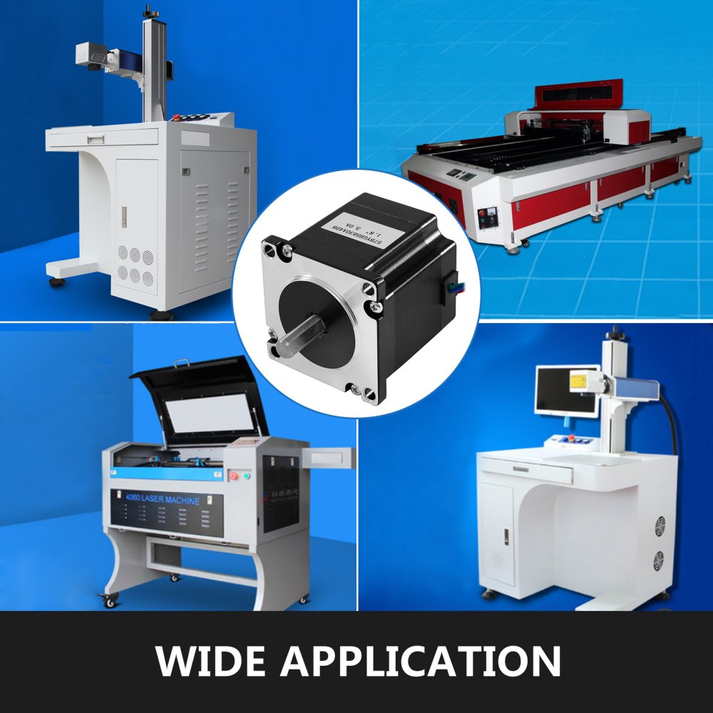 Nema23 1.3n.m Closed Loop Servo Motor Stepper Motor 90mm 3a 2phase & Hybridservo Driver Controller Cnc Kit For Cnc Router Engraving Milling Machine