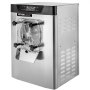 VEVOR Commercial Ice Cream Machine, 16-20 L/H Ice Cream Production, 1400 W Hard Ice Cream Machine with Smart LCD Display & Various Flavors, for Snack Bars and Restaurants, Silver