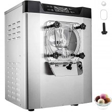 VEVOR Macchina per Icecream Duro Commerciale in Acciaio 1400W Bianco 16-20L / h