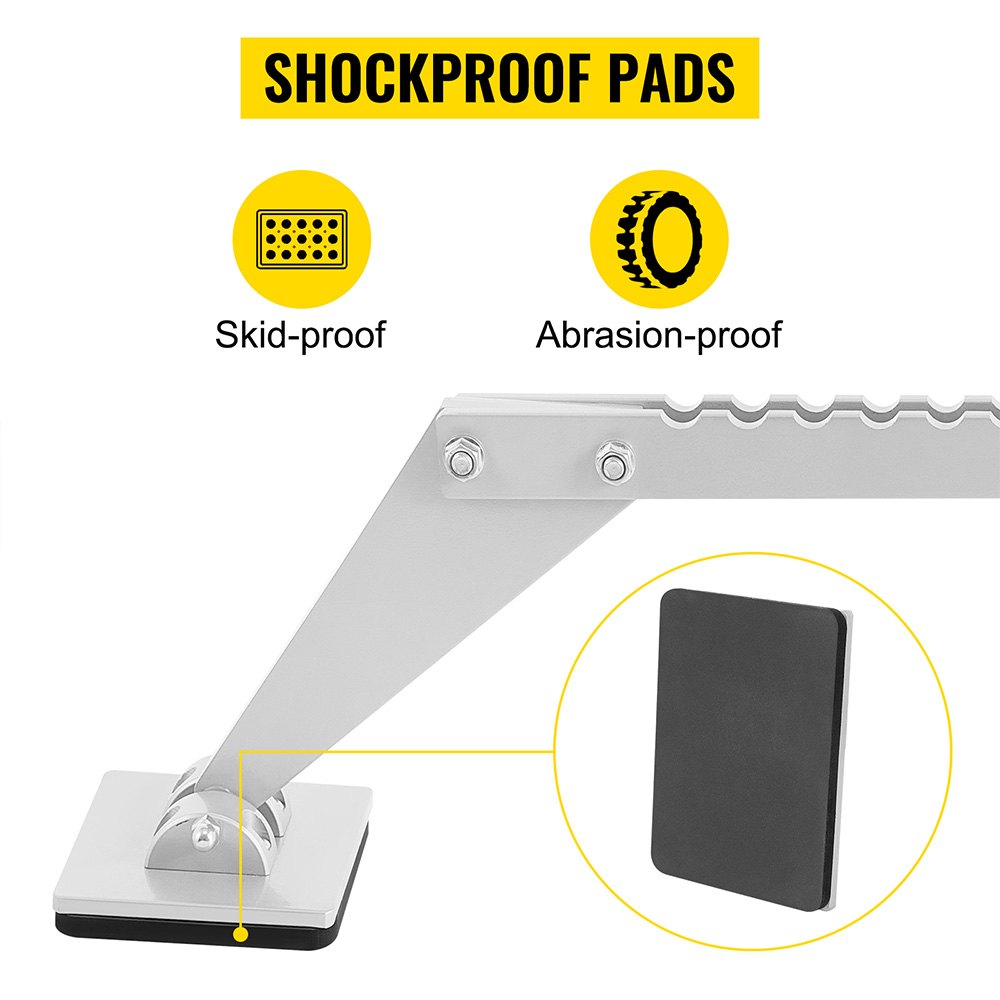 VEVOR 625mm Leveling Rod Single Leg Dent Puller 200mm Dent Pull Bar Portable Leveling Rod 6 Claw Hooks