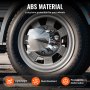 VEVOR Coprimozzo per Asse Posteriore 4 Pezzi, Copriasse con Punte per Semirimorchi in ABS Zincato, Coprimozzo Ruota Posteriore Per Auto, Strumenti di Installazione Inclusi Set Completo Argento Chiaro