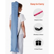 VEVOR Trave di Equilibrio per Ginnastica per Bambini, Pieghevole, 2350 mm, Capacità di Carico 90,7 kg, con Fondo Antiscivolo, Trave di Equilibrio con Borsa per il Trasporto in Palestra, Rosa