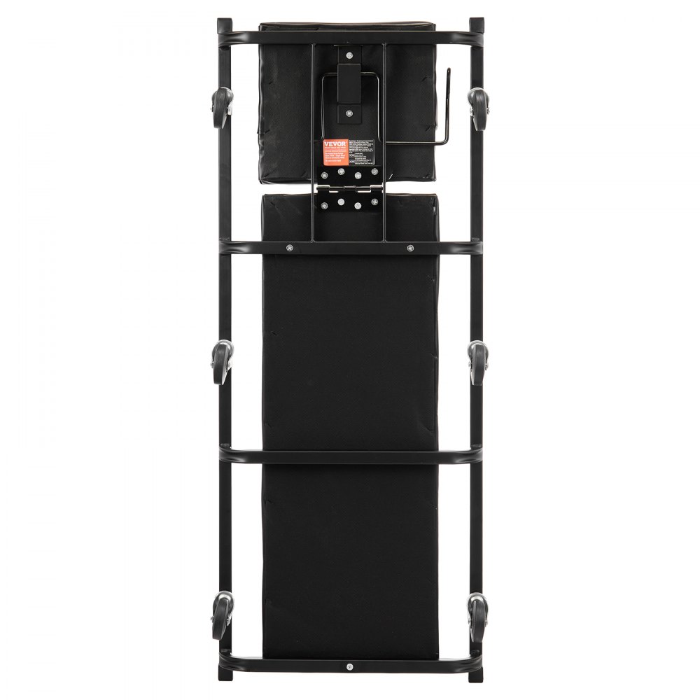 VEVOR Carrello per Garage Meccanico, 1016 mm, Capacità 136,1 kg, Carrello Auto 6 Ruote, Poggiatesta Ammortizzato Regolabile, Vassoio Portautensili, Telaio in Acciaio Resistente per Garage Officine