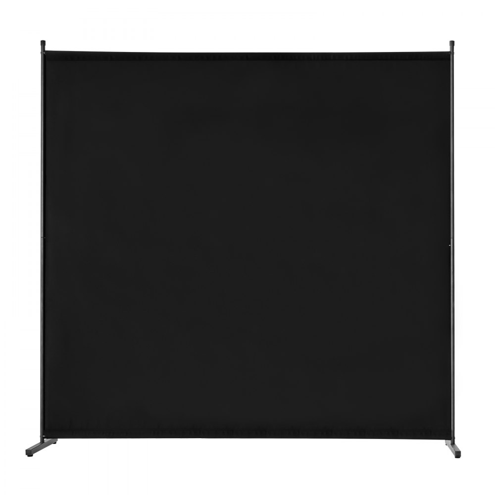VEVOR Divisorio per Stanze, Divisorio per Stanze a Pannello Singolo, Schermo per la Privacy 1810 x 1815 x 500 mm, Schermo Separatore di Stanze, Pannello Divisorio per Ufficio, Camera da Letto, Nero