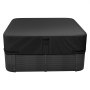VEVOR Whirlpool Cover (2235 x 2235 x 508 mm) Weatherproof & Waterproof, Spa Cover Dustproof Cover Made of Oxford Fabric & with 950 N Tear Strength, Dustproof for Bathtubs Black