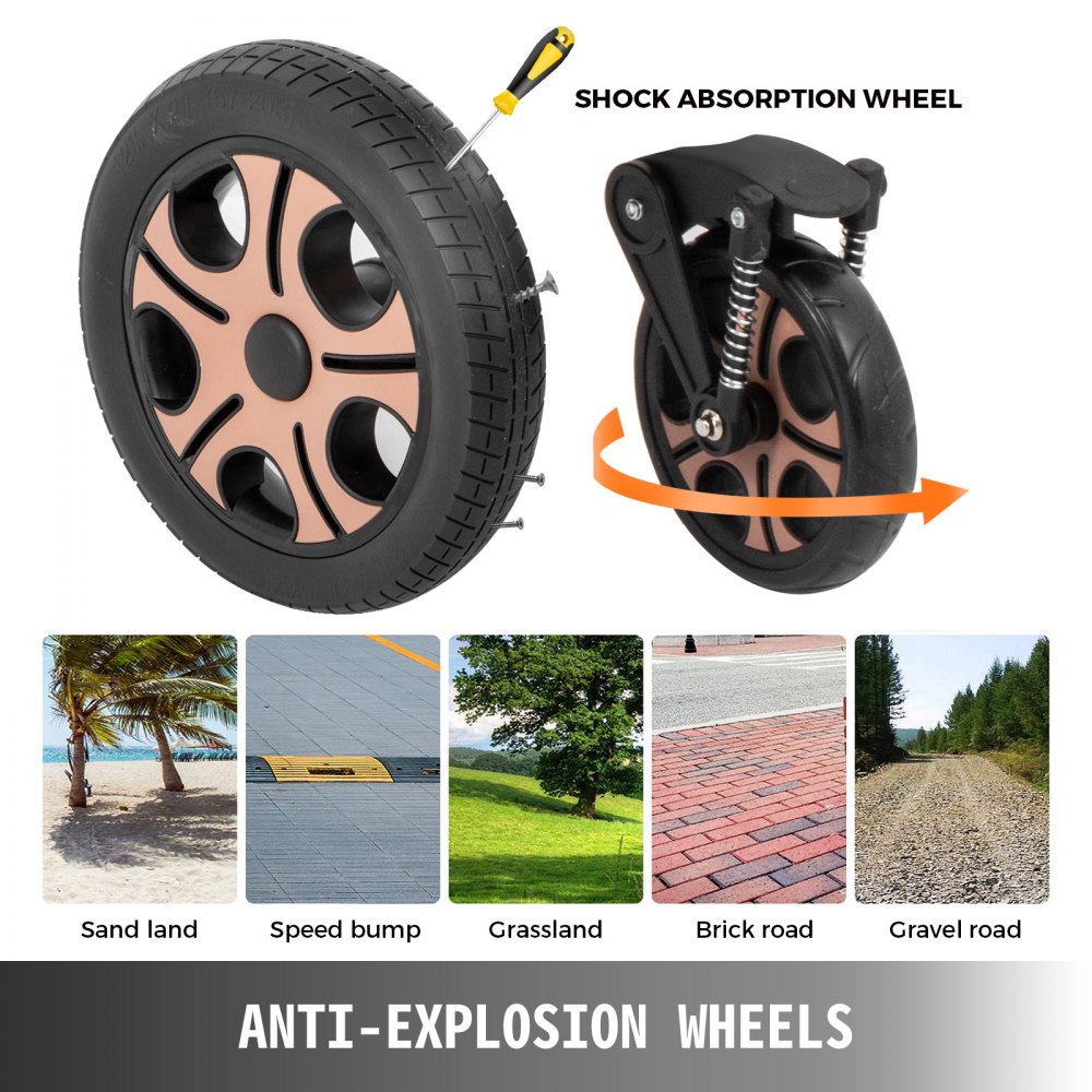 VEVOR Passeggino pieghevole 3 in 1 Passeggino antiurto Combinazione passeggino multifunzionale