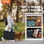 VEVOR Box per Cani Portatile 1117x1117x609 mm Box per Cuccioli Gatto Coniglio Pieghevole in Tessuto Oxford 600D, Cerniera Rotondo Impermeabile Esterno Interno da Campeggio Viaggio Attività all'Aperto