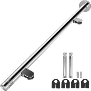 Kit Ringhiera In Vetro Con Pali In Acciaio Inox - Sistema Per Scale, Balconi E Terrazze Con Fessura Per Vetro 10/12mm - Foto 2