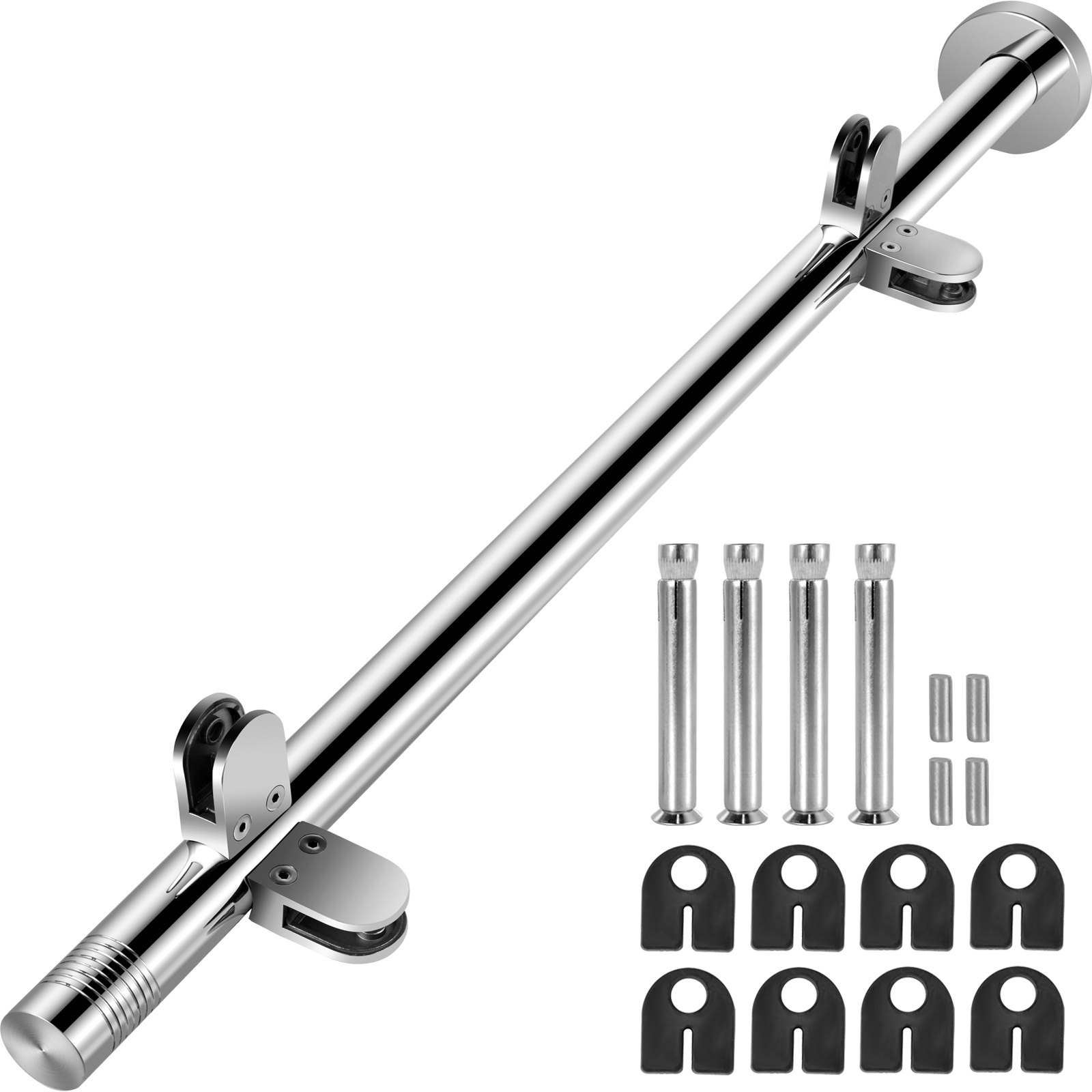 Vevor Palo Di Ringhiera In Acciaio Inox Per Vetro Da 102cm Balaustra Corner Post