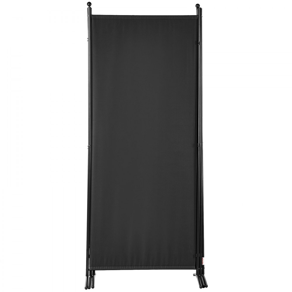 VEVOR Paravento Divisorio a 3 Pannelli Pieghevoli per Ambiente 226x52x185cm Nero