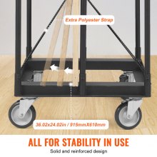 VEVOR Carrello per Pannello Cartongesso, Carrello per Pannelli Carico max. 680 kg con Piattaforma 915 x 610 mm 4 Ruote Girevoli, Carrello Trasloco del Pannello Movimentazione di Pannelli Porte Legno