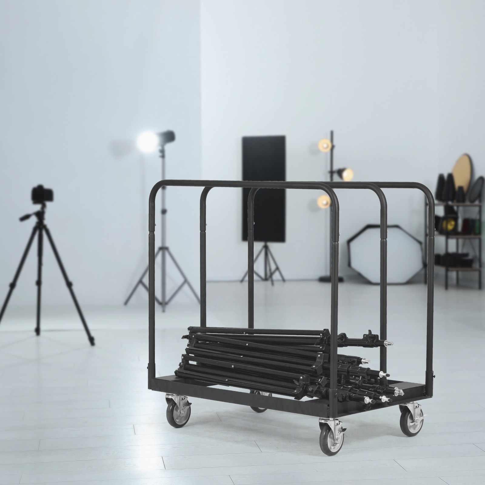 VEVOR Carrello per Pannello Cartongesso, Carrello per Pannelli Carico max. 680 kg con Piattaforma 915 x 610 mm 4 Ruote Girevoli, Carrello Trasloco del Pannello Movimentazione di Pannelli Porte Legno