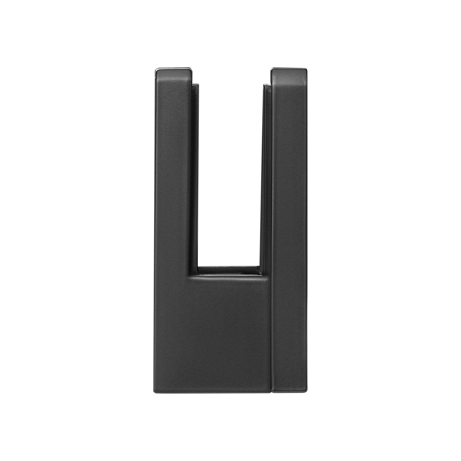 VEVOR Morsetto per Vetro Temperato 8-12 mm, Staffa per Ringhiera in Vetro Rettangolare 40 Pezzi, Morsetto per Montaggio Vetro Acciaio Inossidabile 304, Staffa per Mensola in Vetro Spesso 5 mm Nero