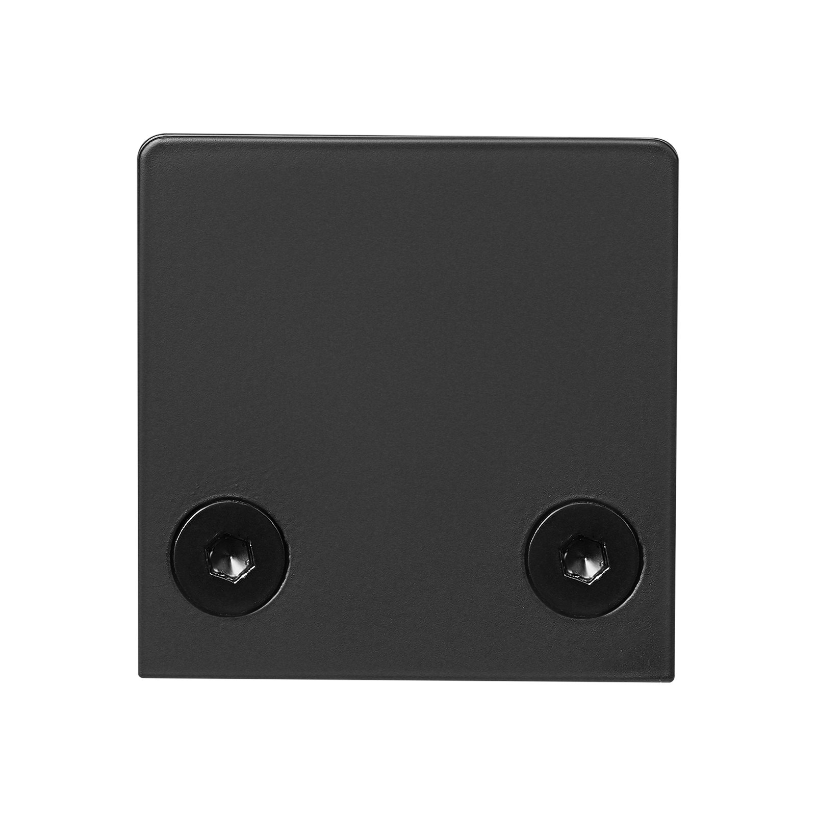 VEVOR Morsetto per Vetro Temperato 8-12 mm, Staffa per Ringhiera in Vetro Rettangolare 40 Pezzi, Morsetto per Montaggio Vetro Acciaio Inossidabile 304, Staffa per Mensola in Vetro Spesso 5 mm Nero