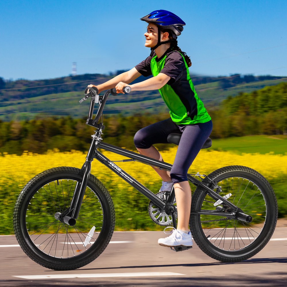 VEVOR Bicicletta BMX con Ruote 50,8 cm Bicicletta Freestyle con Rotore a 360° 4 Picchetti, per Ciclisti di Livello Principiante e Avanzato, Telaio Leggero in Lega di Alluminio, per Adolescenti Adulti