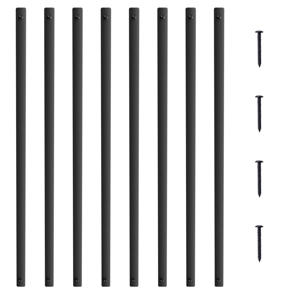 VEVOR Balaustre in Metallo per Scale Alluminio 25 x 5,5 x 750 mm Confezione 51